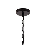 NL88269 Clover 16 Light Round Pendant Matt Black Champagne Gold