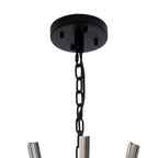 NL88289 Clover 32 Light Round Pendant Matt Black Smoke