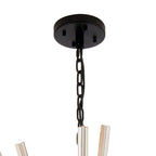 NL88299 Clover 32 Light Round Pendant Matt Black Champagne Gold