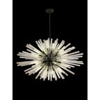NL88309 Clover 32 Light Oval Pendant Matt Black Clear