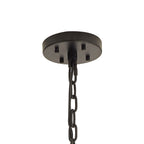 NL88309 Clover 32 Light Oval Pendant Matt Black Clear