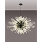 NL88309 Clover 32 Light Oval Pendant Matt Black Clear