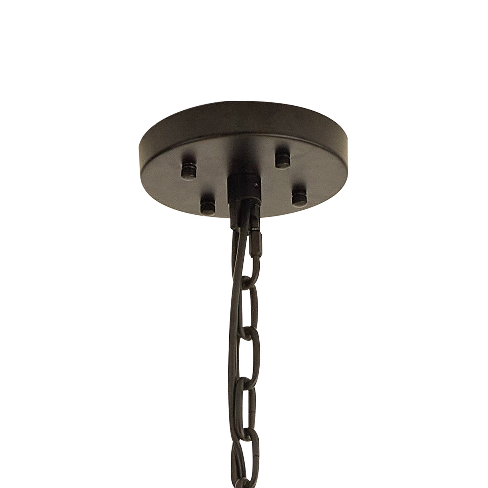 NL88329 Clover 32 Light Oval Pendant Matt Black Champagne Gold