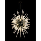 NL88339 Clover 32 Light Oval Pendant Matt Black Clear