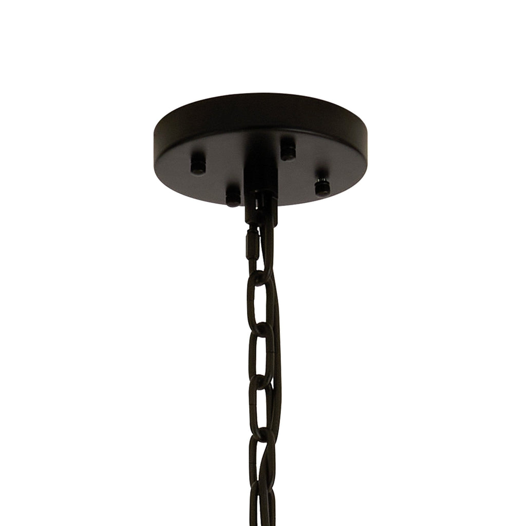 NL88339 Clover 32 Light Oval Pendant Matt Black Clear