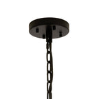 NL88339 Clover 32 Light Oval Pendant Matt Black Clear