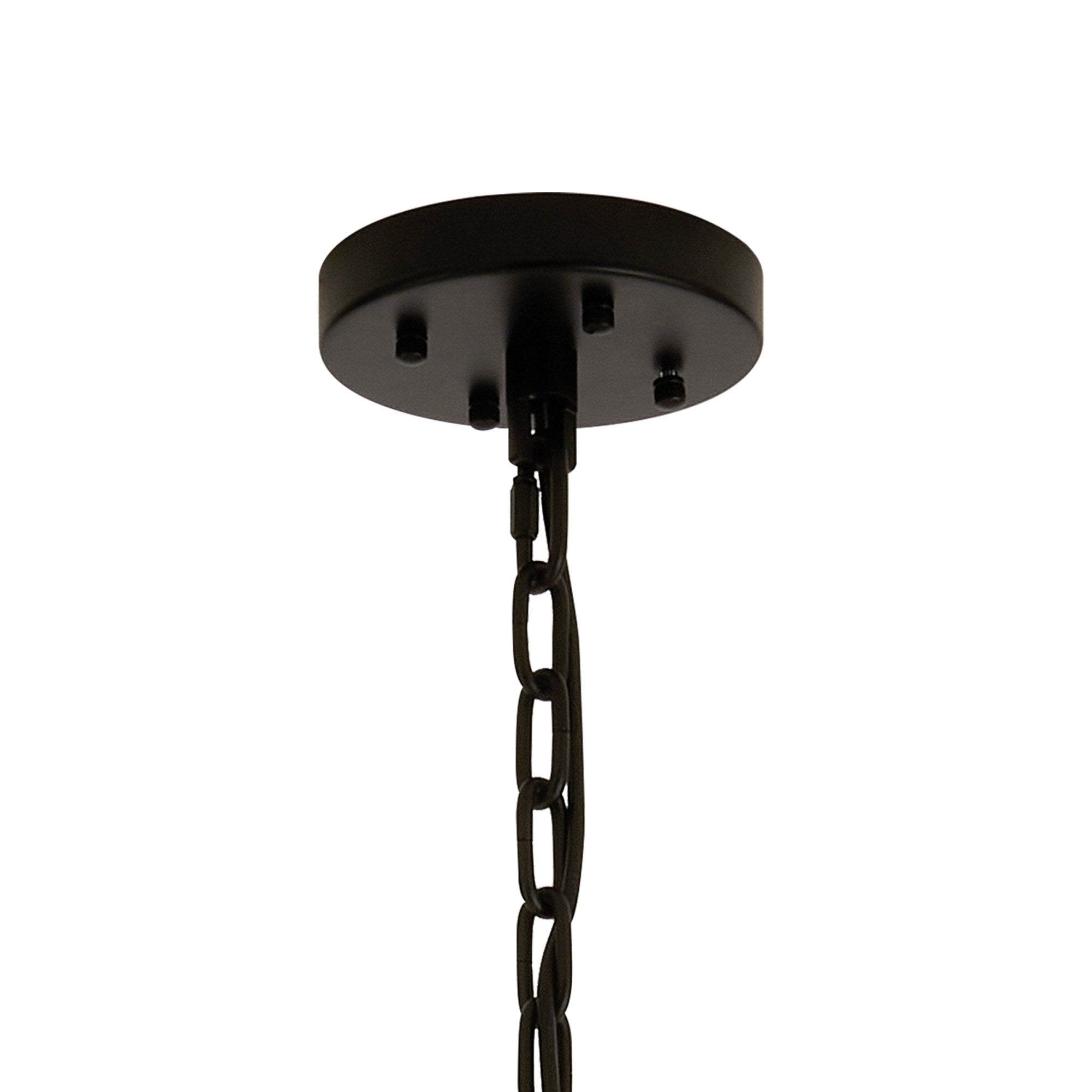 NL88339 Clover 32 Light Oval Pendant Matt Black Clear