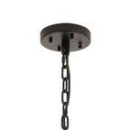 NL88349 Clover 32 Light Oval Pendant Matt Black Smoke