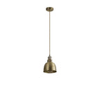 NL85369 Corfu 1 Light Small Pendant Antique Brass Satin Nickel