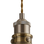 NL85369 Corfu 1 Light Small Pendant Antique Brass Satin Nickel
