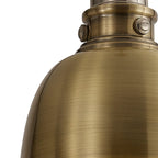 NL85369 Corfu 1 Light Small Pendant Antique Brass Satin Nickel