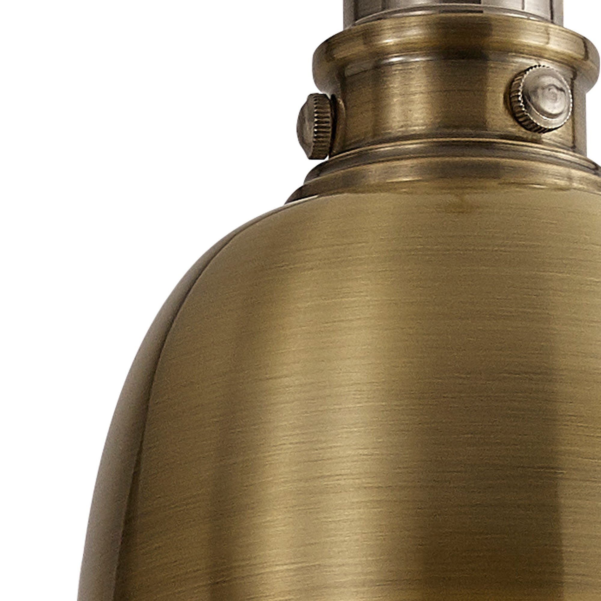 NL85369 Corfu 1 Light Small Pendant Antique Brass Satin Nickel