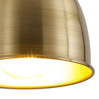 NL85369 Corfu 1 Light Small Pendant Antique Brass Satin Nickel