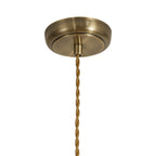 NL85379 Corfu 1 Light Medium Pendant Antique Brass Satin Nickel