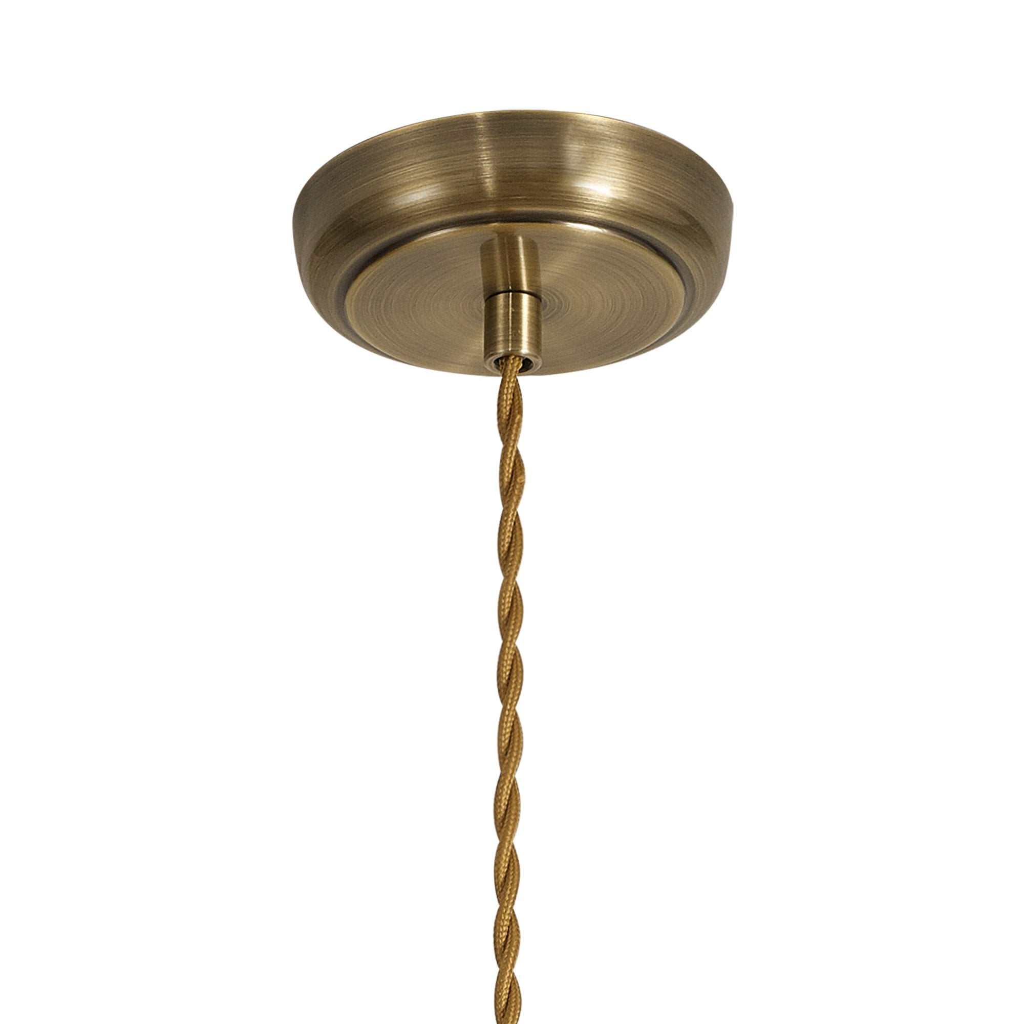 NL85379 Corfu 1 Light Medium Pendant Antique Brass Satin Nickel