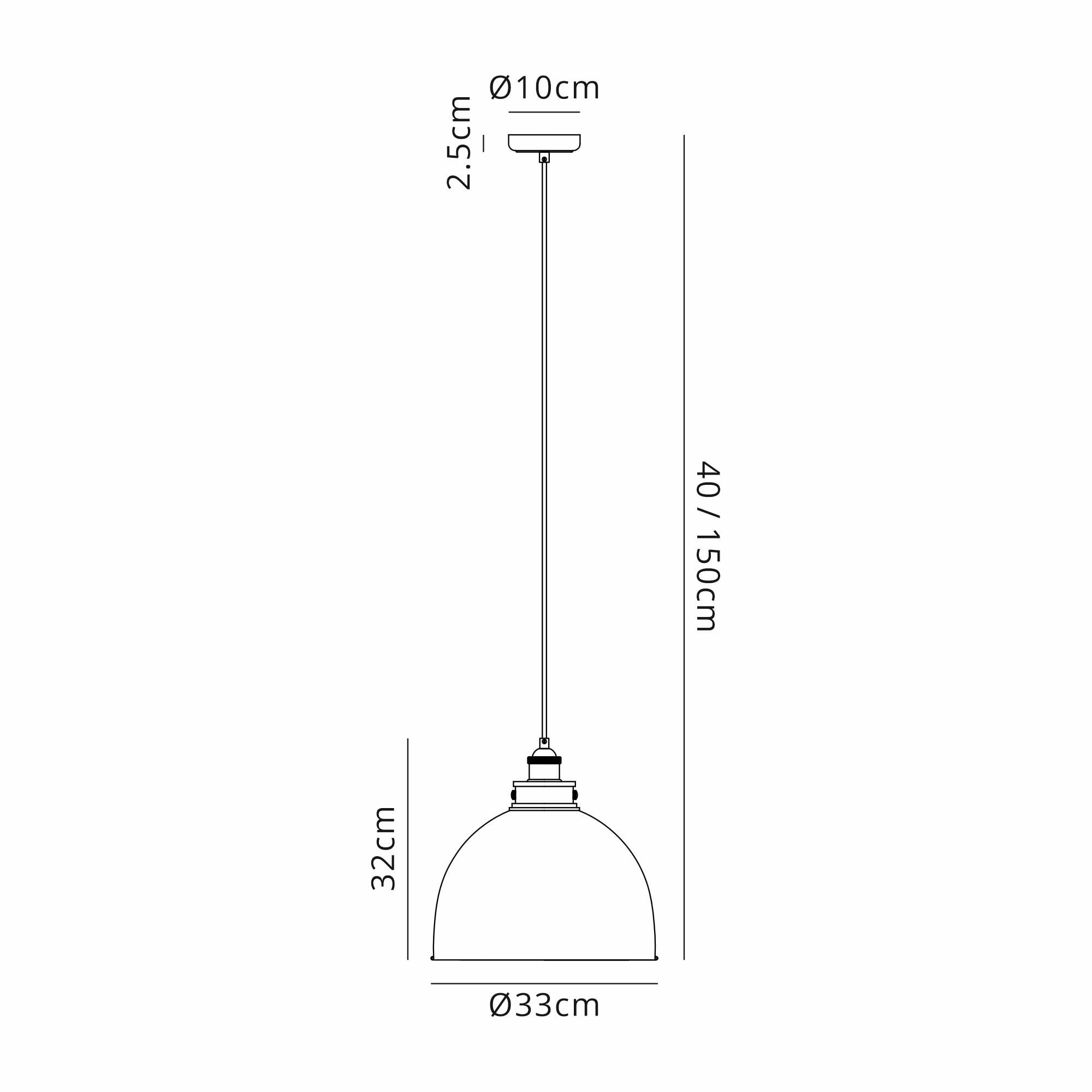 NL85389 Corfu 1 Light Large Pendant Antique Brass Satin Nickel