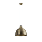 NL85389 Corfu 1 Light Large Pendant Antique Brass Satin Nickel