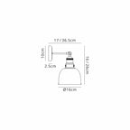 NL85409 Corfu 1 Light Wall Light Antique Brass Satin Nickel