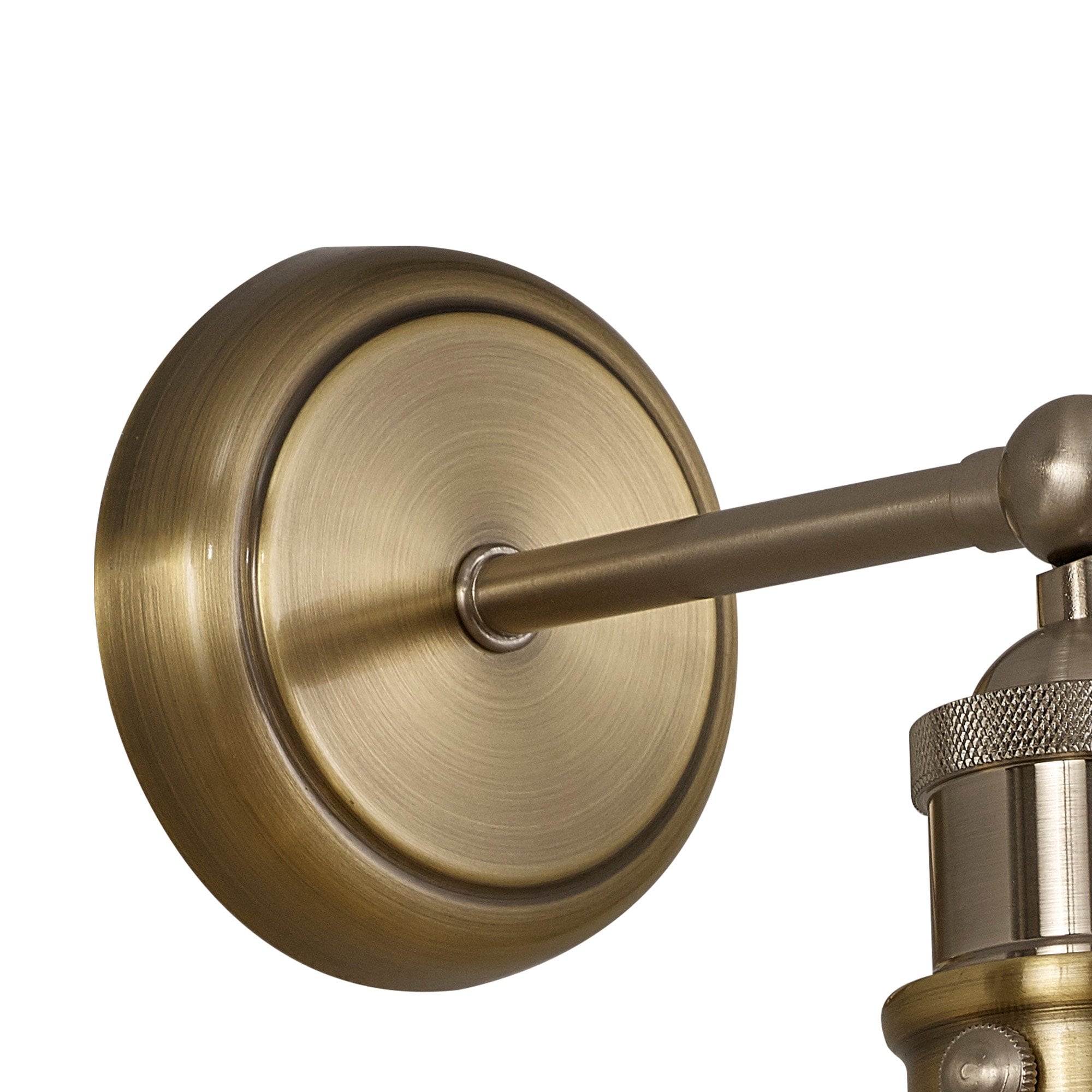 NL85409 Corfu 1 Light Wall Light Antique Brass Satin Nickel