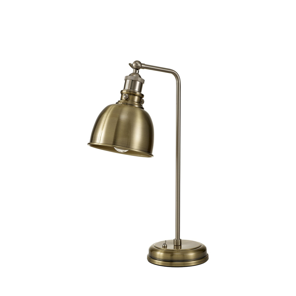 NL85419 Corfu 1 Light Table Lamp Antique Brass Satin Nickel