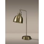 NL85419 Corfu 1 Light Table Lamp Antique Brass Satin Nickel
