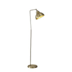 NL85429 Corfu 1 Light Floor Lamp Antique Brass Satin Nickel