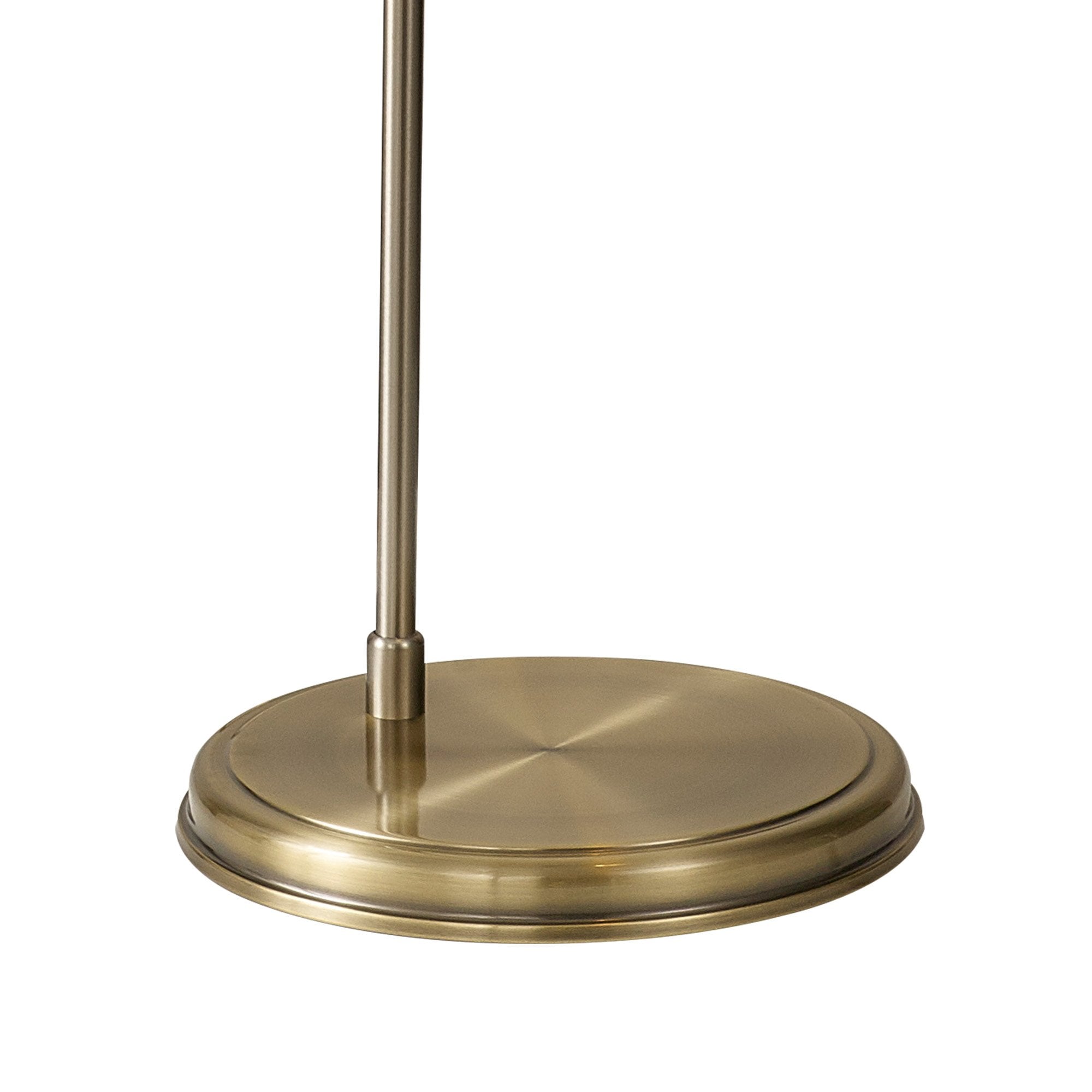 Corfu 1 Light Floor  Lamp Antique Brass Satin Nickel