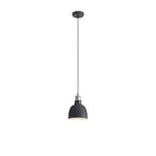 NL85439 Corfu 1 Light Small Pendant Graphite Satin Nickel