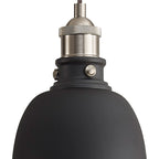 NL85439 Corfu 1 Light Small Pendant Graphite Satin Nickel
