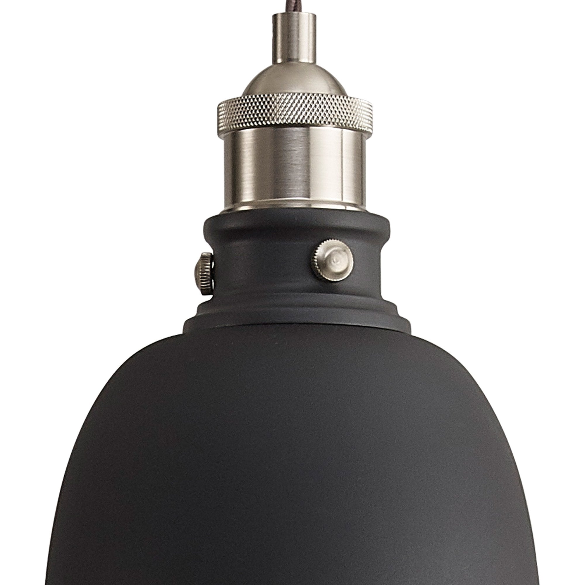 NL85439 Corfu 1 Light Small Pendant Graphite Satin Nickel