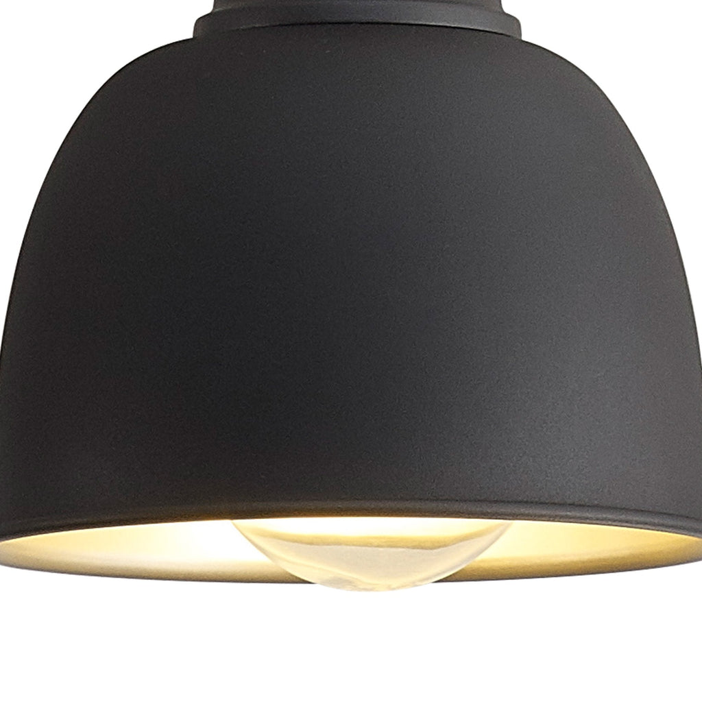 NL85439 Corfu 1 Light Small Pendant Graphite Satin Nickel