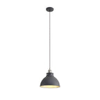 NL85449 Corfu 1 Light Medium Pendant Graphite Satin Nickel