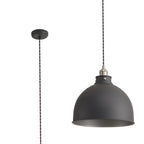 NL85459 Corfu 1 Light Large Pendant Graphite Satin Nickel