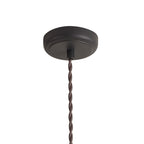 NL85459 Corfu 1 Light Large Pendant Graphite Satin Nickel