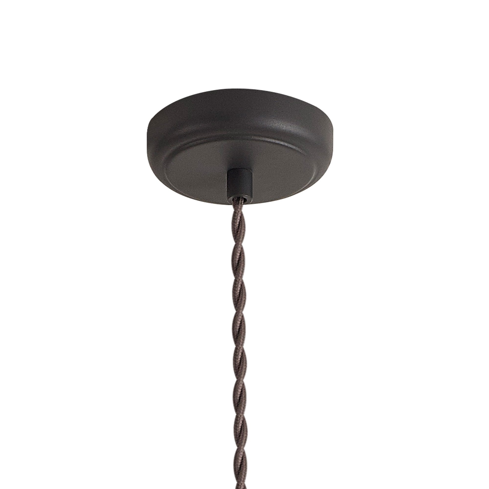 NL85459 Corfu 1 Light Large Pendant Graphite Satin Nickel