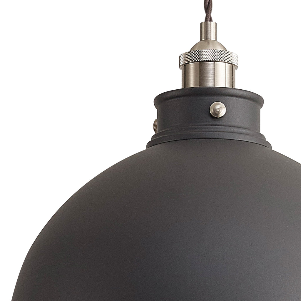 NL85459 Corfu 1 Light Large Pendant Graphite Satin Nickel
