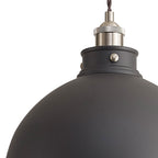 NL85459 Corfu 1 Light Large Pendant Graphite Satin Nickel