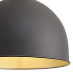 NL85459 Corfu 1 Light Large Pendant Graphite Satin Nickel