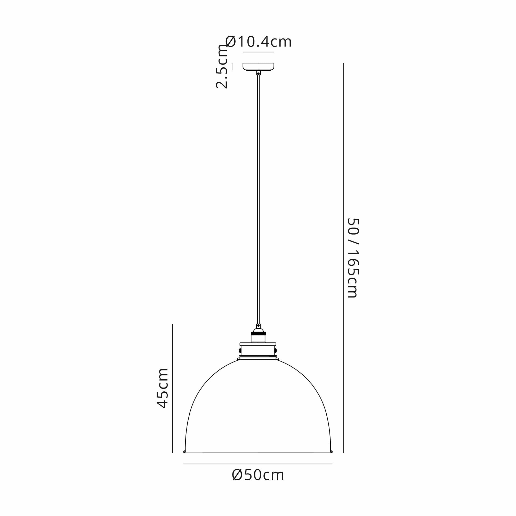 NL85469 Corfu 1 Light Large Pendant Graphite Satin Nickel