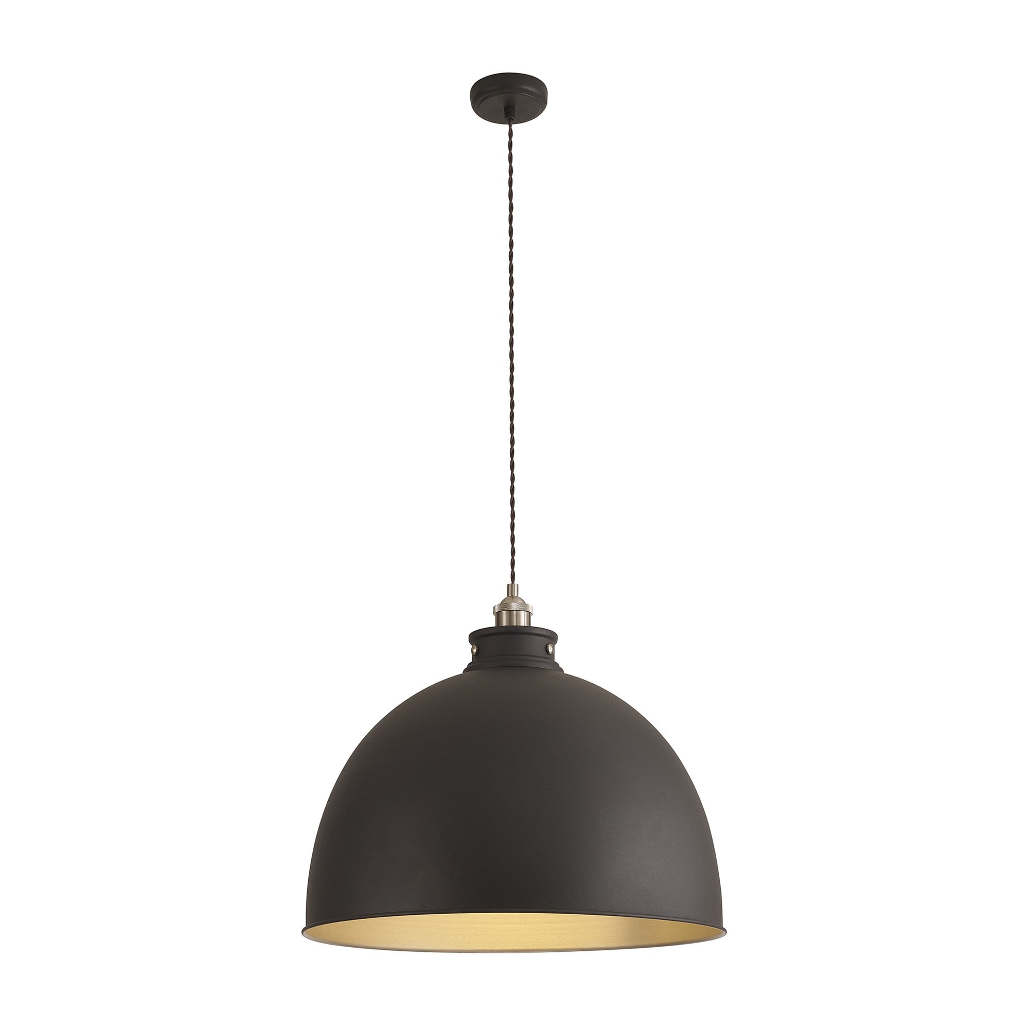 NL85469 Corfu 1 Light Large Pendant Graphite Satin Nickel