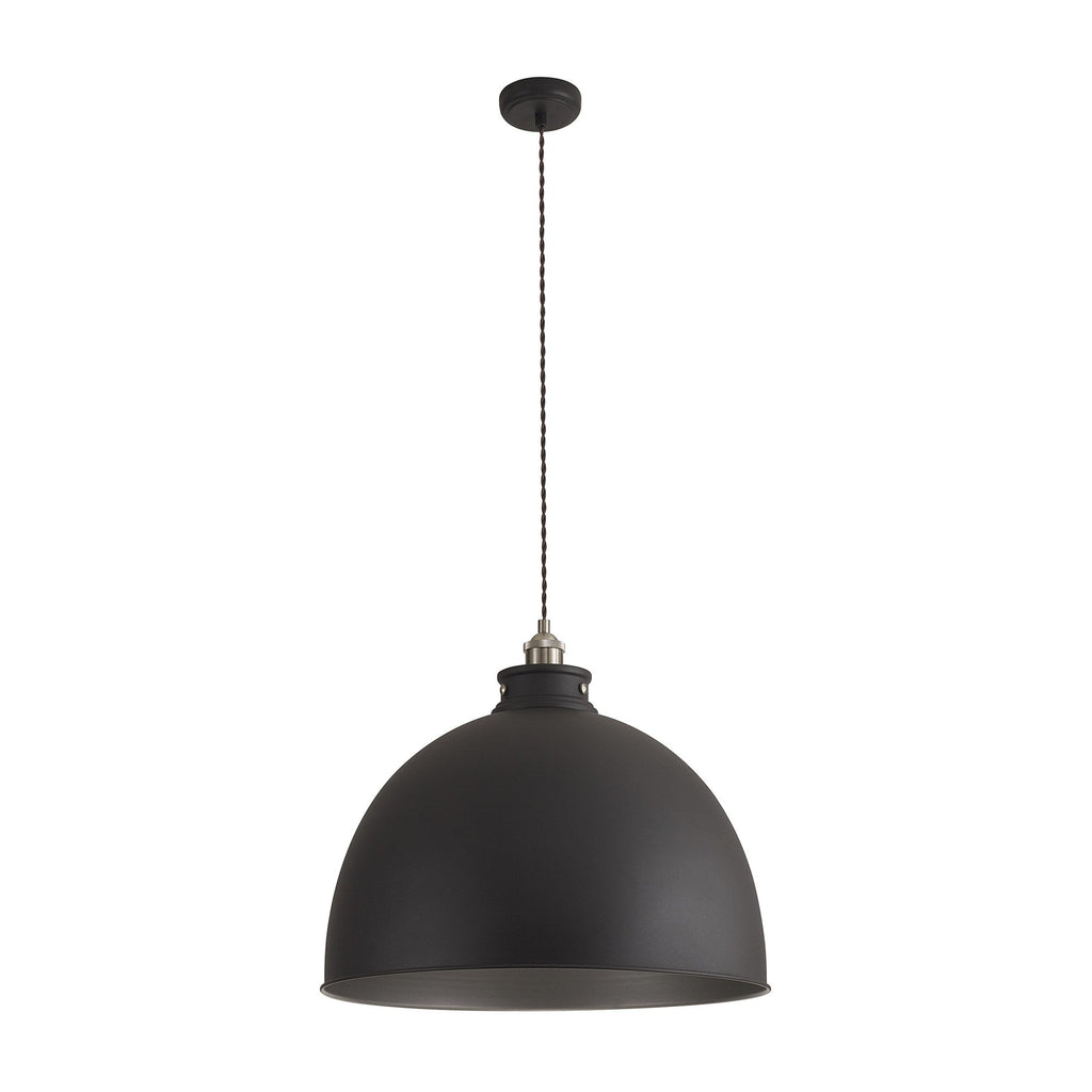 NL85469 Corfu 1 Light Large Pendant Graphite Satin Nickel
