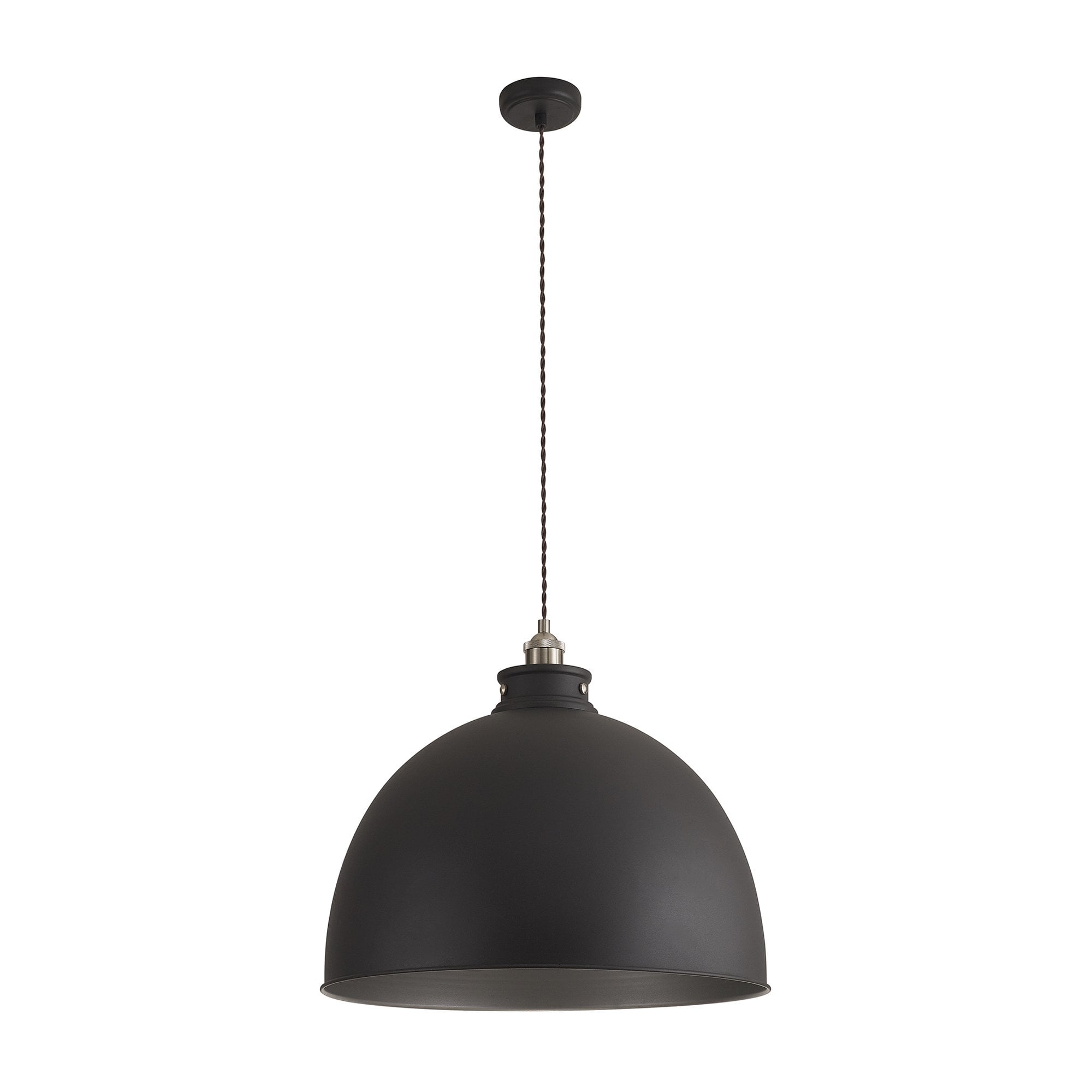 NL85469 Corfu 1 Light Large Pendant Graphite Satin Nickel