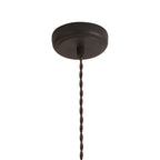 NL85469 Corfu 1 Light Large Pendant Graphite Satin Nickel