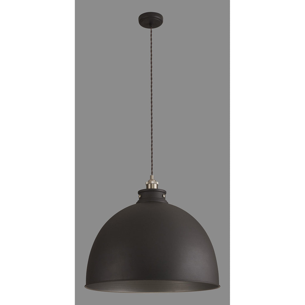 NL85469 Corfu 1 Light Large Pendant Graphite Satin Nickel