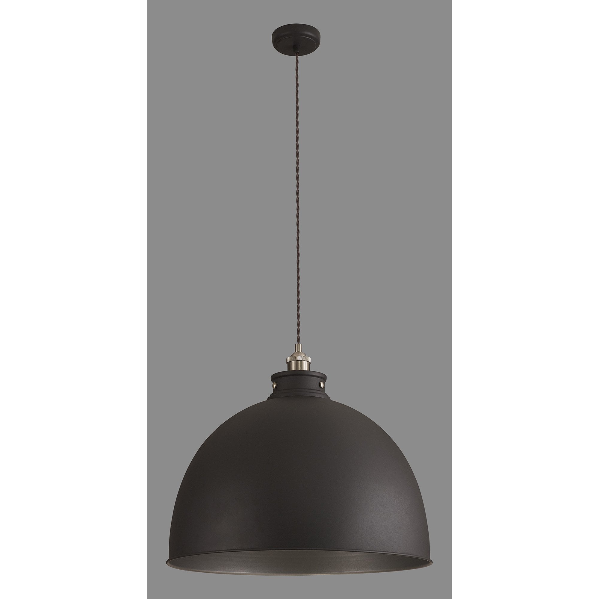 NL85469 Corfu 1 Light Large Pendant Graphite Satin Nickel