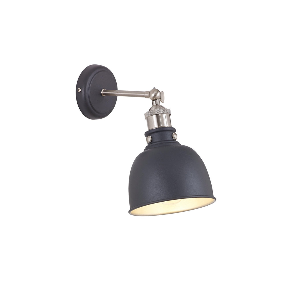 NL85479 Corfu 1 Light Wall Light Graphite Satin Nickel