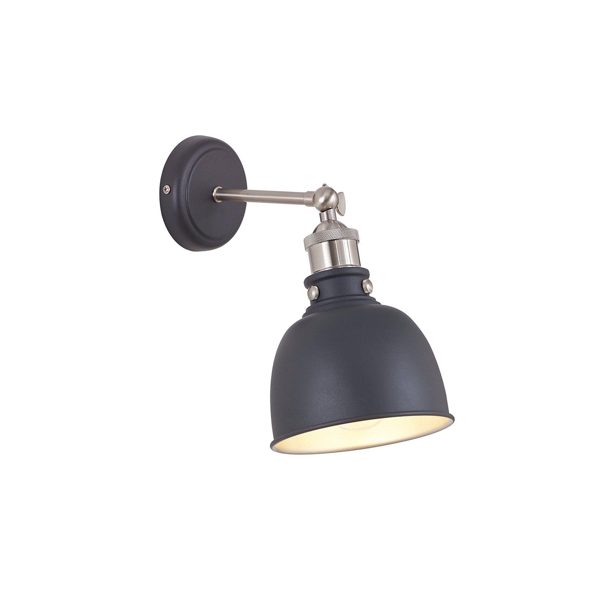 NL85479 Corfu 1 Light Wall Light Graphite Satin Nickel