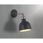 NL85479 Corfu 1 Light Wall Light Graphite Satin Nickel