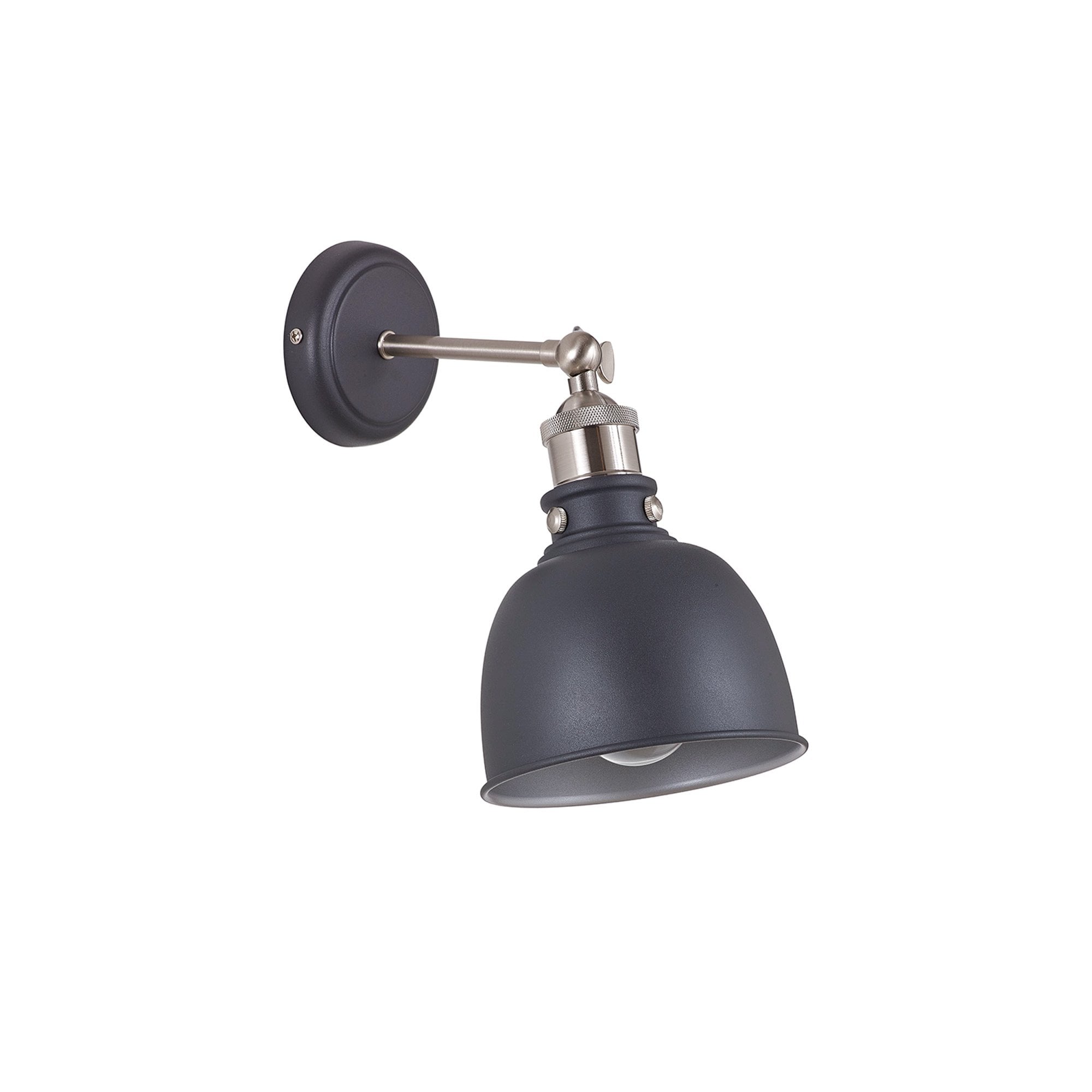 NL85479 Corfu 1 Light Wall Light Graphite Satin Nickel