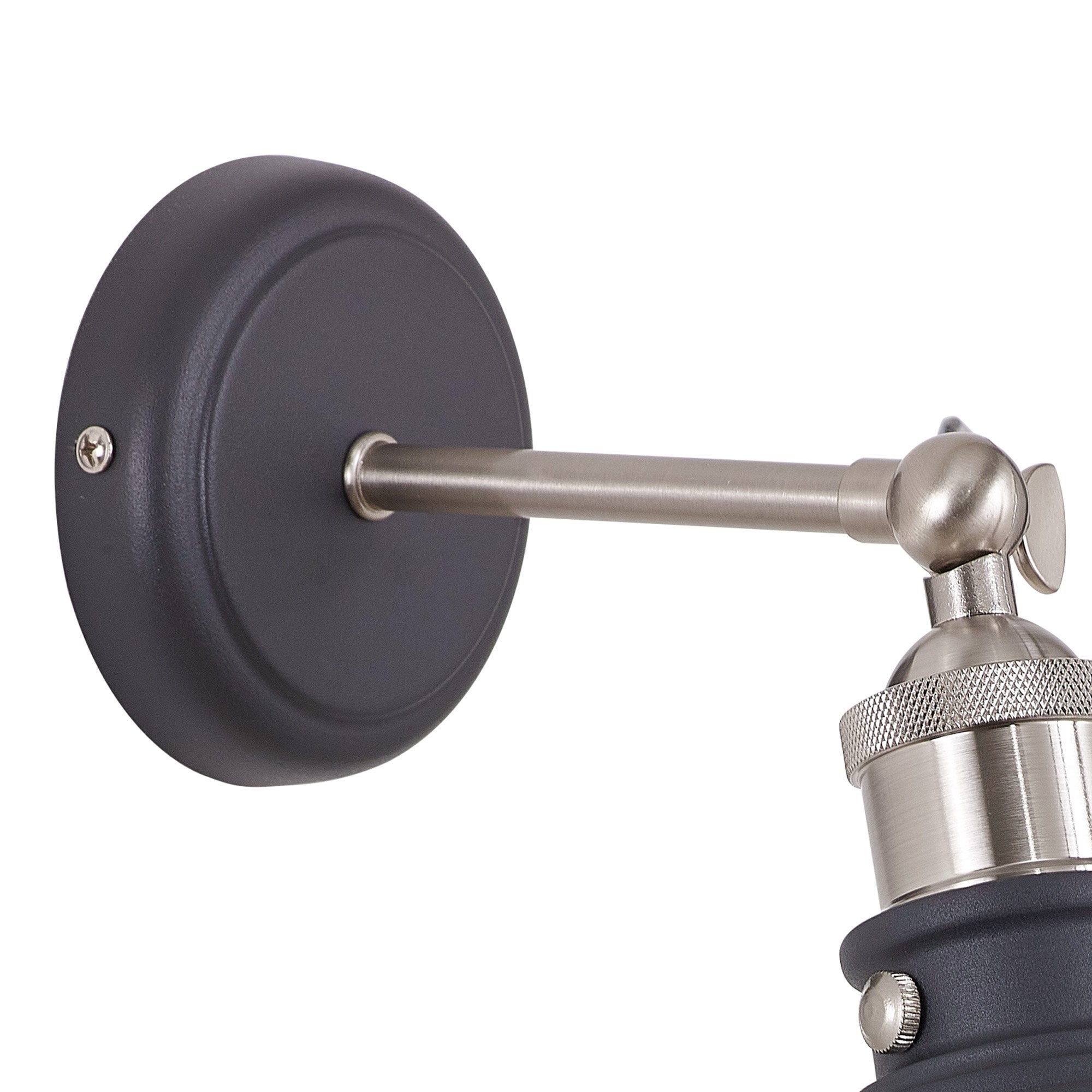 NL85479 Corfu 1 Light Wall Light Graphite Satin Nickel